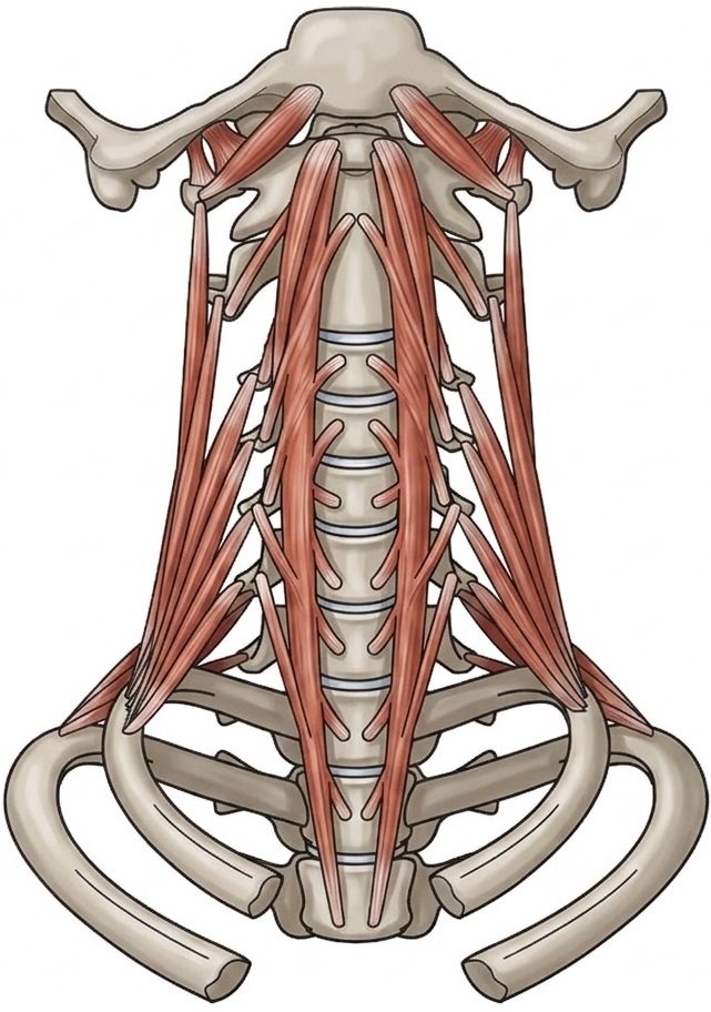 Boyun omurlarını önden destekleyen longus colli ve longus capitis derin servikal fleksör kaslarının anatomisi